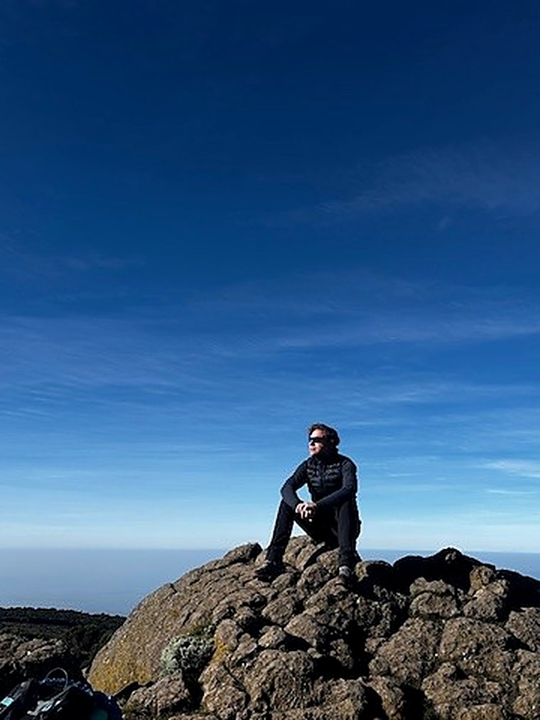 Pierrick Halflants au sommet, Kilimandjaro